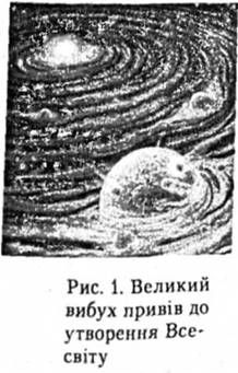 великий вибух привів до утворення всесвіту
