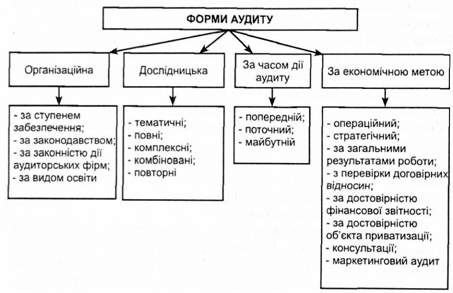 класифікація організаційних форм аудиту