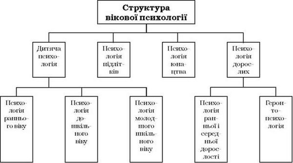 структура вікової психології
