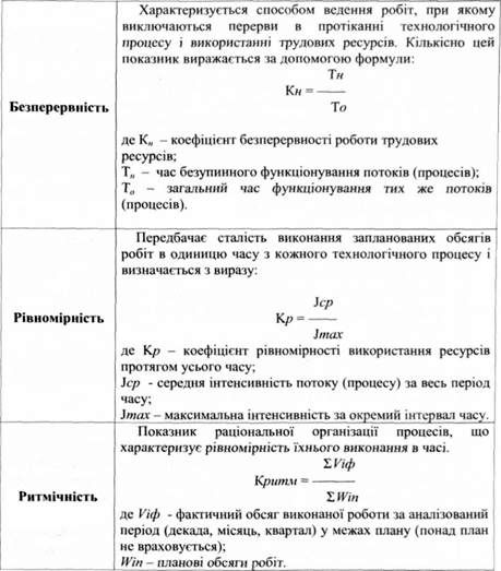 принципи раціональної організації виробничих процесів