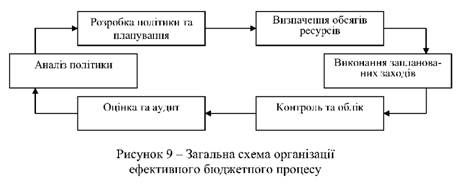 загальна схема організації ефективного бюджетного процесу 