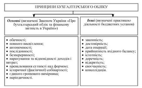 принципи бухгалтерського обліку в бюджетних установах