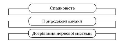 компоненти біологічного фактору психічного розвитку