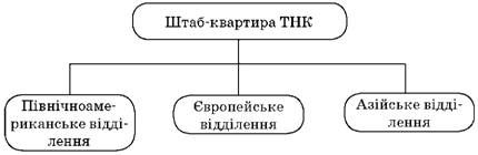 регіональна структура управління тнк