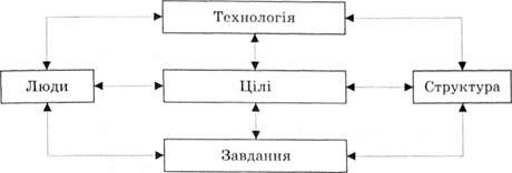 системна модель внутрішніх змінних організацій