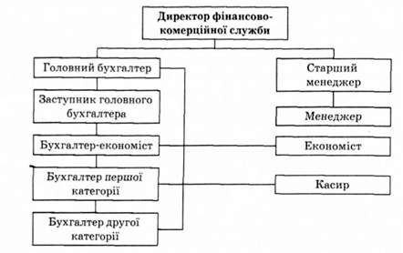 організаційно-функціональна структура фінансово-комерційної служби в готелях значної місткості