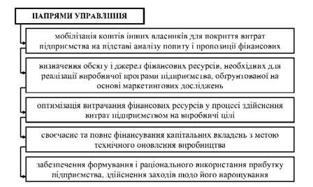 напрями управління фінансами підприємства