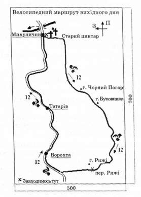 зразок інформаційного (стендового) оформлення туристичного маршруту на місцевості