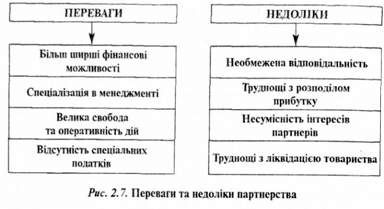 переваги та недоліки партнерства