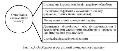 особливості рганізації економічного аналізу
