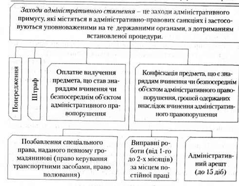 адміністративні стягнення