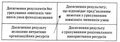 модель ефективності діяльності організації