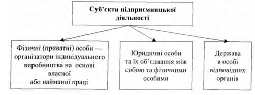 суб'єкти підприємницької діяльності