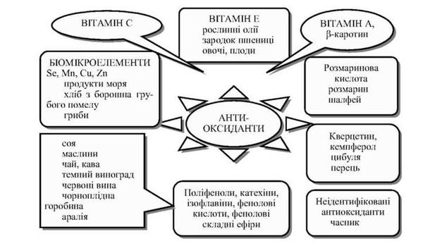 антиоксиданти харчового раціону