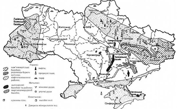 мінеральні ресурси україни