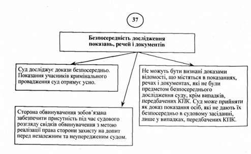 безпосередність дослідження показань, речей і документів
