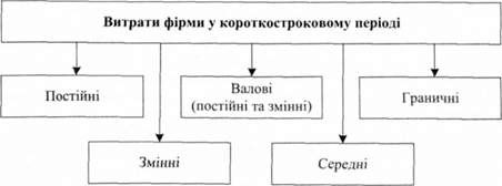 види витрат виробництва у короткостроковому періоді