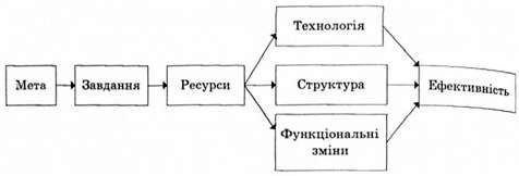 основні змінні внутрішнього середовища організації