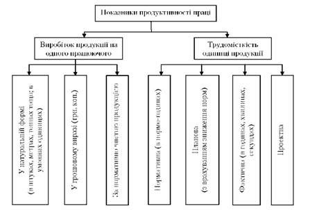 показники продуктивності праці