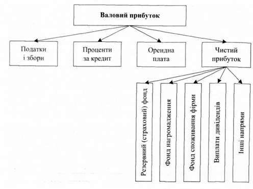 розподіл прибутку фірми (підприємства)