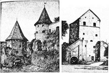 кам'янець-подільський: а - польська брама (1548 -1561); б - кушнірська башта (xvi -xviii ст.)