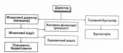 структура фінансових служб середніх підприємств