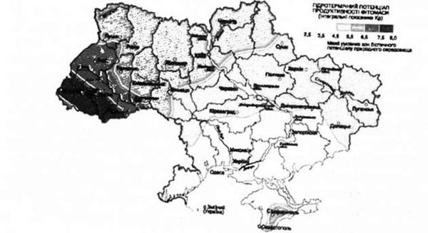 стійкість грунтів україни до забруднення та біотичний потенціал природного середовища