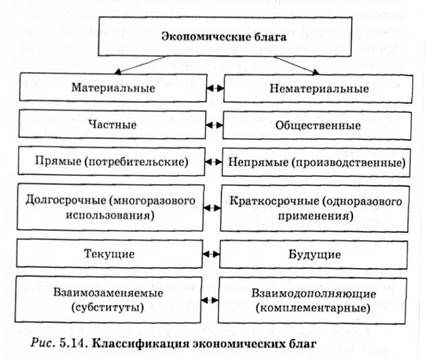 классификация экономических благ 