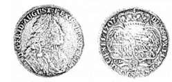 річ посполита. август ii. 2/3 талера. срібло. 1707 р.