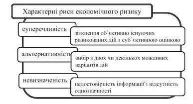 основні характерні риси економічного ризику