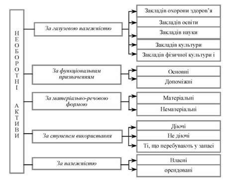 класифікація необоротних активів