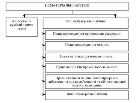 класифікація нематеріальних активів