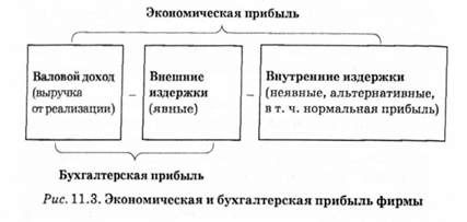 экономическая и бухгалтерская прибыль фирмы 