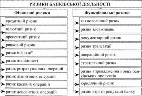 фінансові та функціональні ризики банківської діяльності