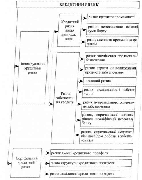 індивідуальний та портфельний кредитні ризики банку