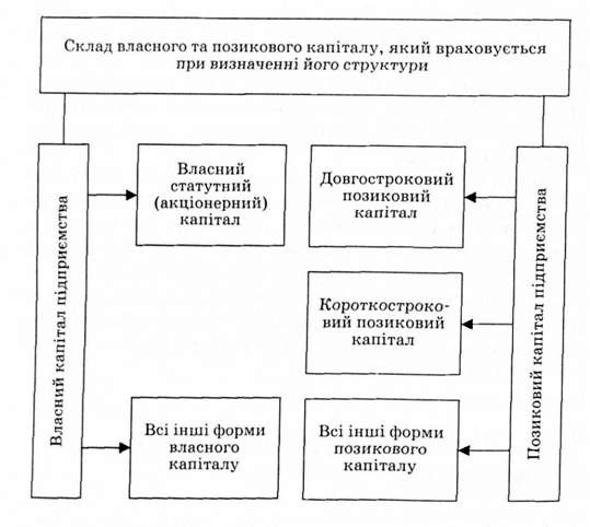 склад різних видів капіталу
