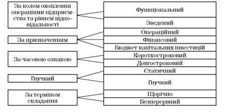 класифікація бюджетів