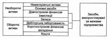 схема структури активів балансу