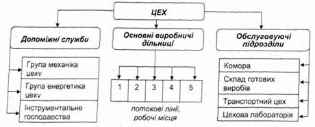 виробнича структура цеху