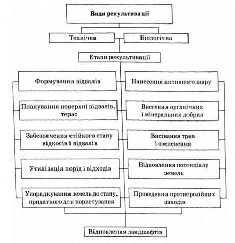 види та етапи рекультивації грунтів 
