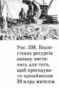 біологічних ресурсів океану вистачить для того, щоб прогодувати щонайменше 30 млрд жителів
